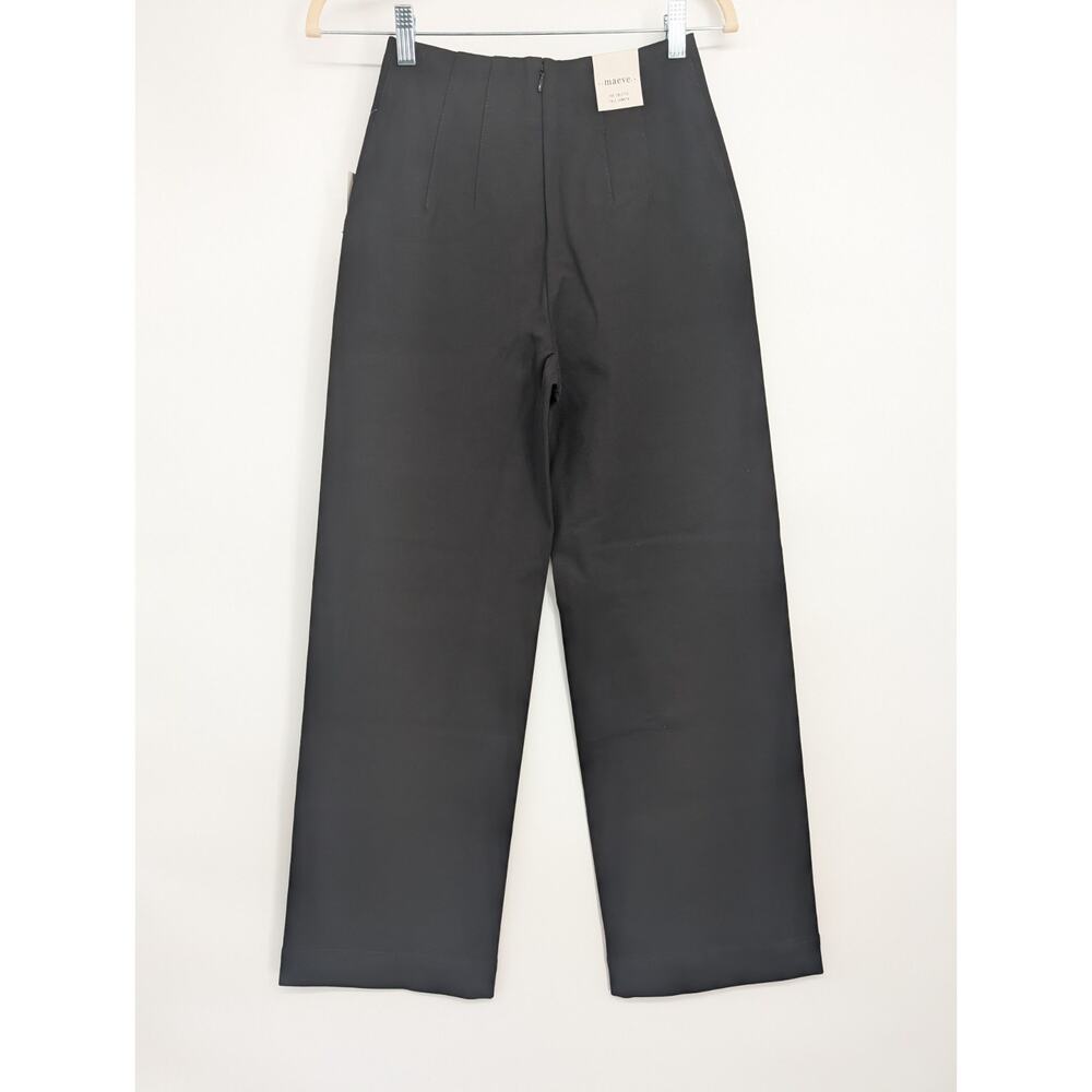 NWT Maeve The Colette Full-Length Embroidered Pocket Pants Sz 25 Black #7A609 - Picture 6 of 12